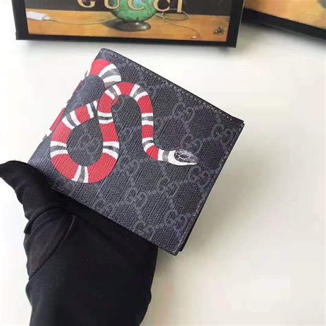 gucci cap kingsnake|kingsnake print gg supreme wallet.